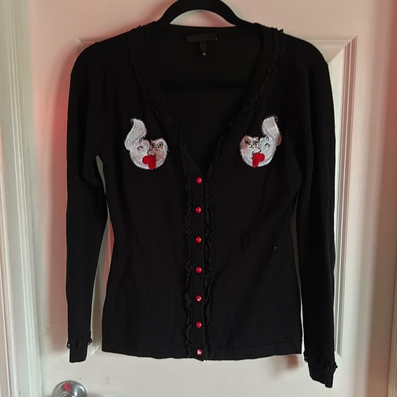 Sourpuss Sweaters - Size M Sourpuss Crazy Car Lady Cardigan